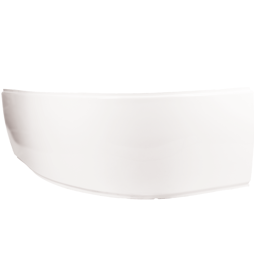 Masca frontala cada de colt pe stanga Silvana, acril sanitar, alb, 1500 x 700 mm