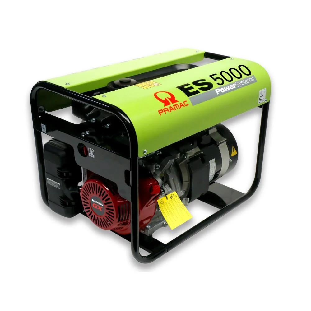 Generator monofazic Pramac ES5000 cu motor Honda GX270, 230 V, 50 Hz, 3,9 kW, capacitate rezervor 11 l