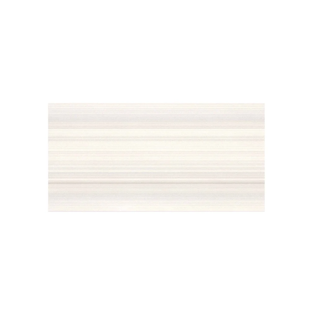 Faianta baie Cesarom Stripes, gri, lucios, model, 50 x 25 cm