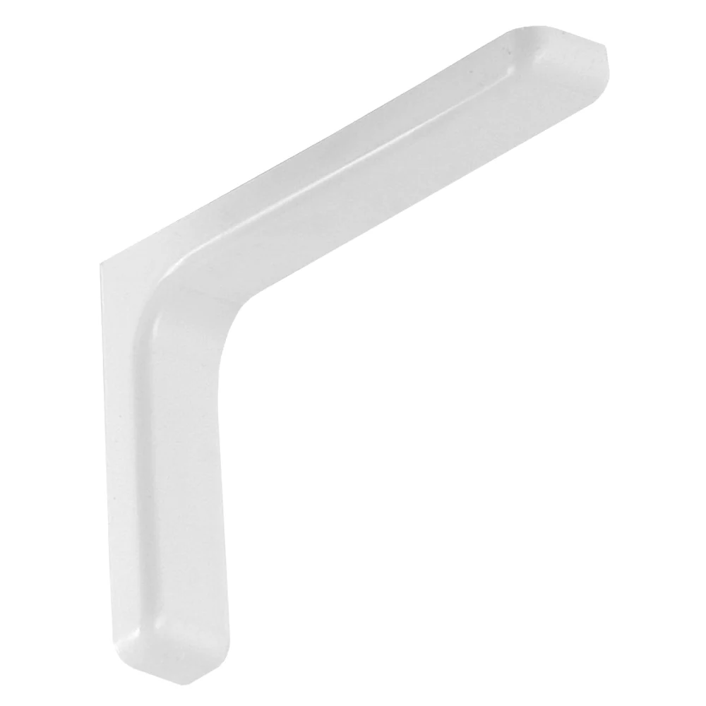 Suport metalic de polita cu protectie, alb, 240 x 145 mm