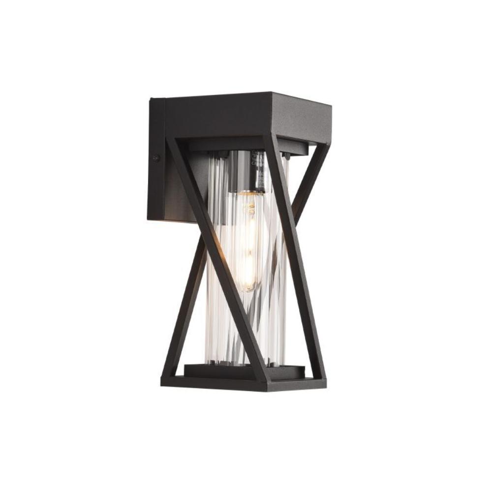 Aplica HELENA 3, KL133009, 1xE27, negru, transparent