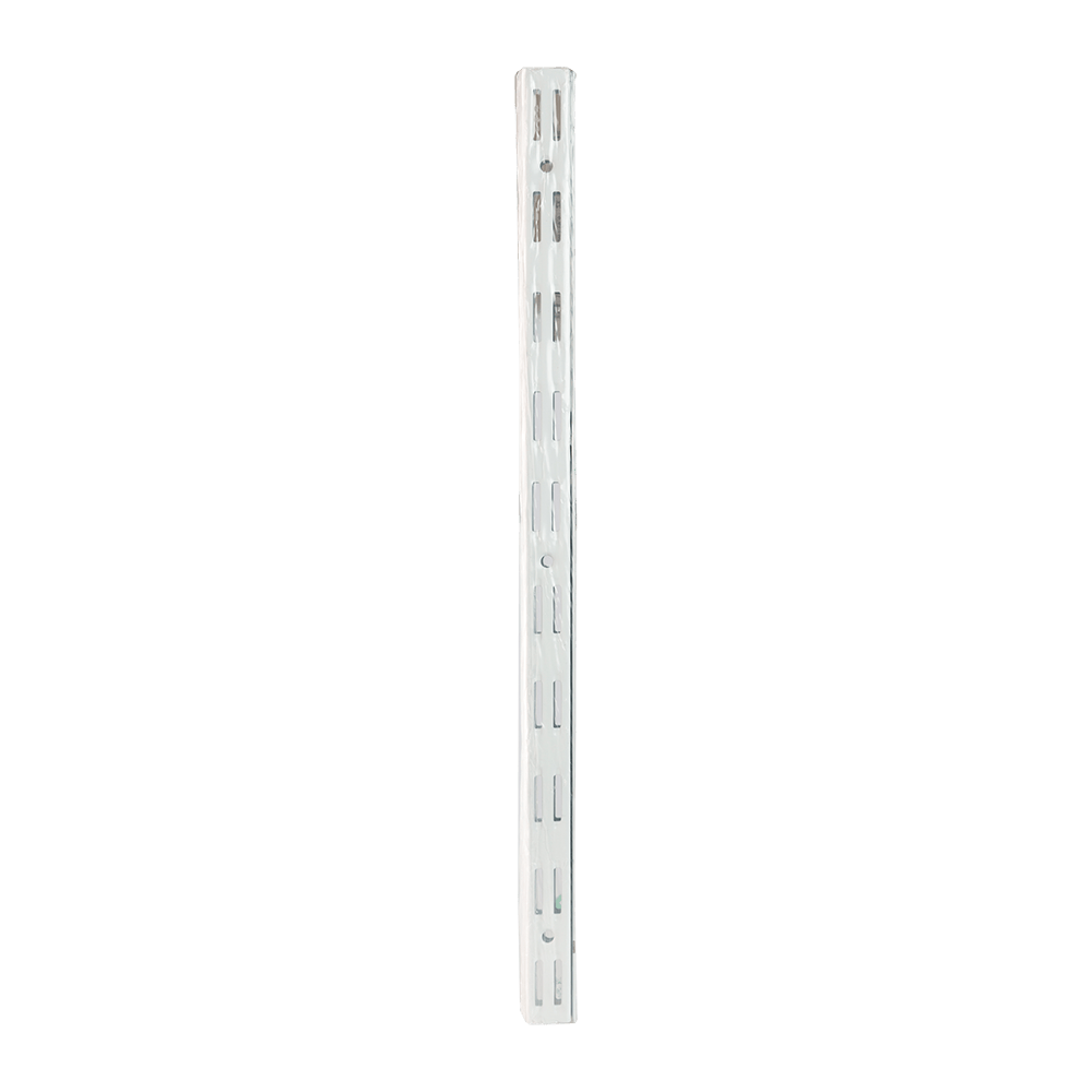 Vergea verticala, alb, H: 1000 mm, 2 randuri de gauri