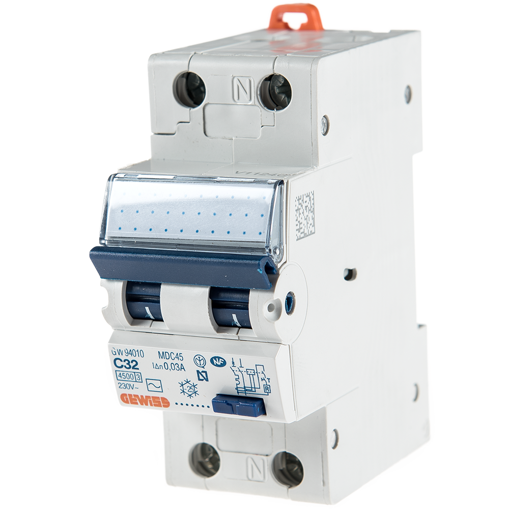 Intrerupator automat diferential GW94010 1P+N 32A 30mA Gewiss