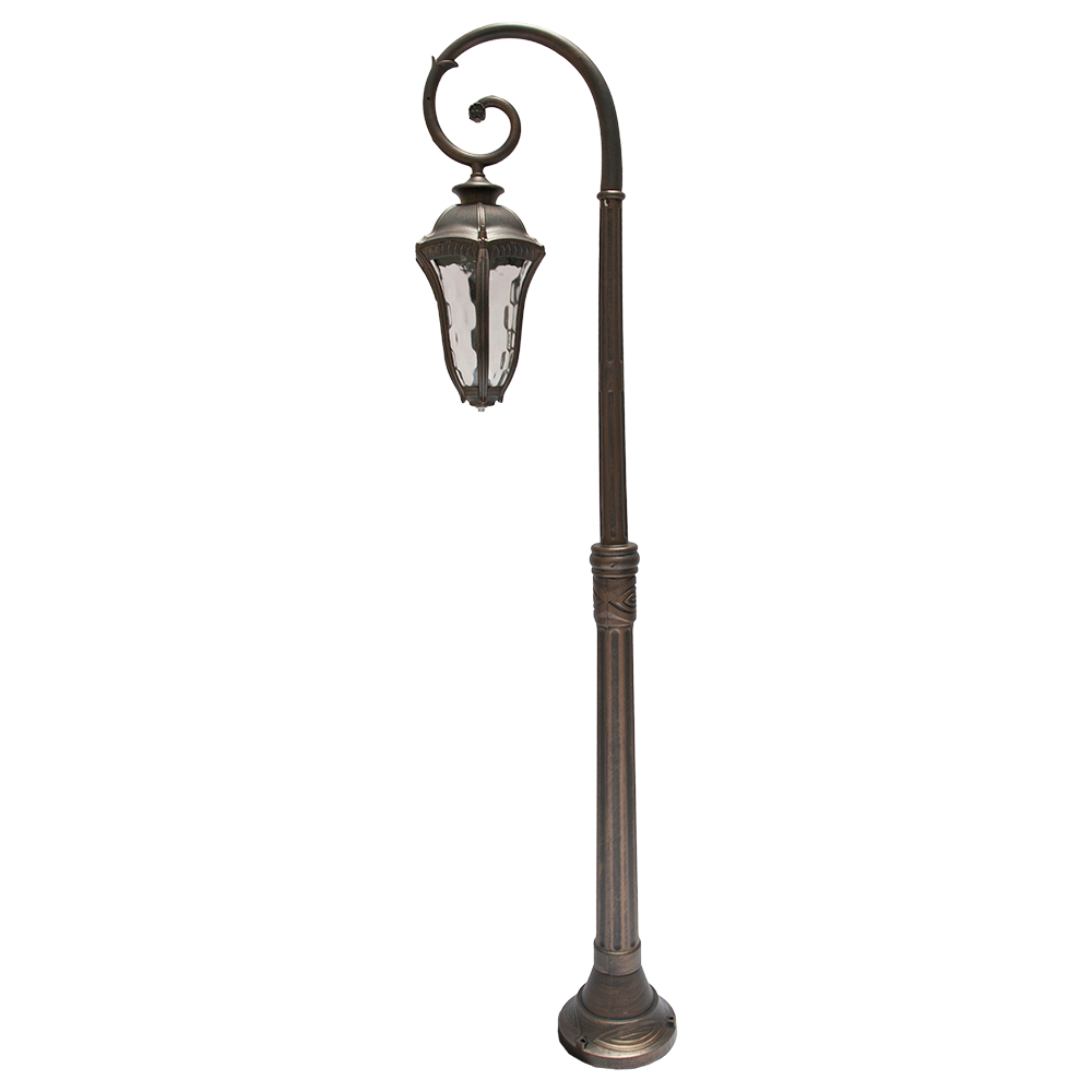 Stalp de iluminat ornamental, exterior, Baltimore 4, 1 x E27, IP44, max 60W