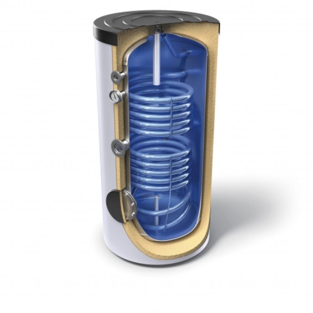 Boiler incalzire indirecta 500 l Tesy EV157S250075F42TP2,  vertical, 2 serpentine, 1 rezervor, gri, 158 kg, 1674 x 750 x 750 mm