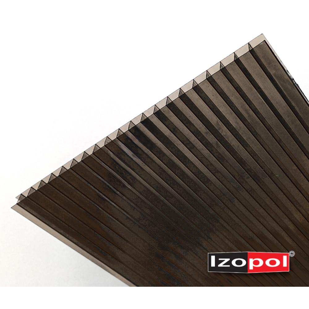 Placa policarbonat Izopol, negru, grosime 4 mm, 2 x 1.05 m