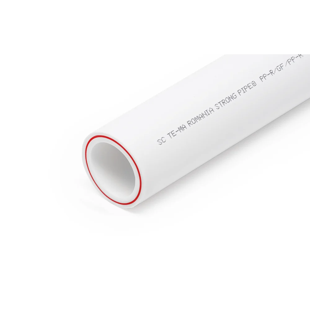 Teava PPR 40 mm Te-Ma, insertie fibra compozit, 20 bar, alb, 3 m