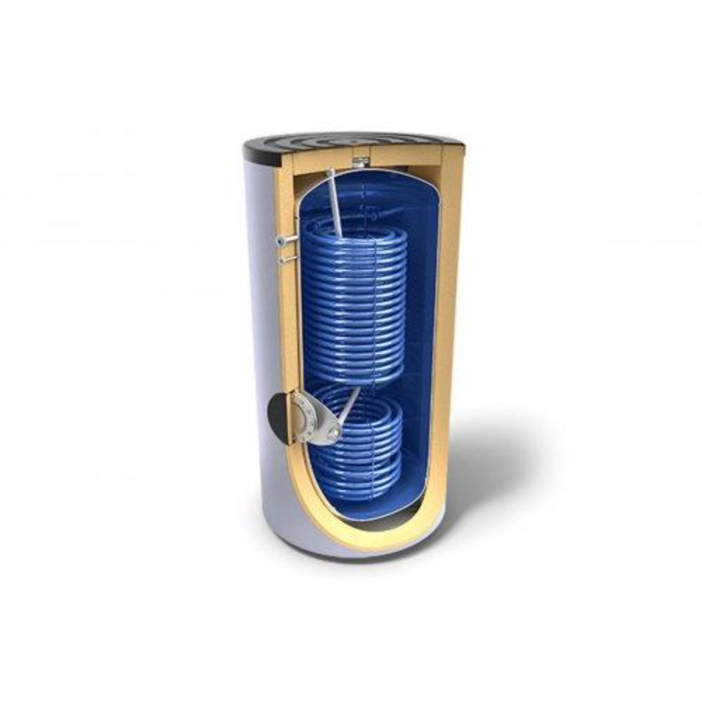 Boiler incalzire indirecta 500 l Tesy Profi Line EV2x62x13S250075HP, vertical, 2 serpentine, 1 rezervor, gri, 100 kg, 1677 x 750 x 750 mm