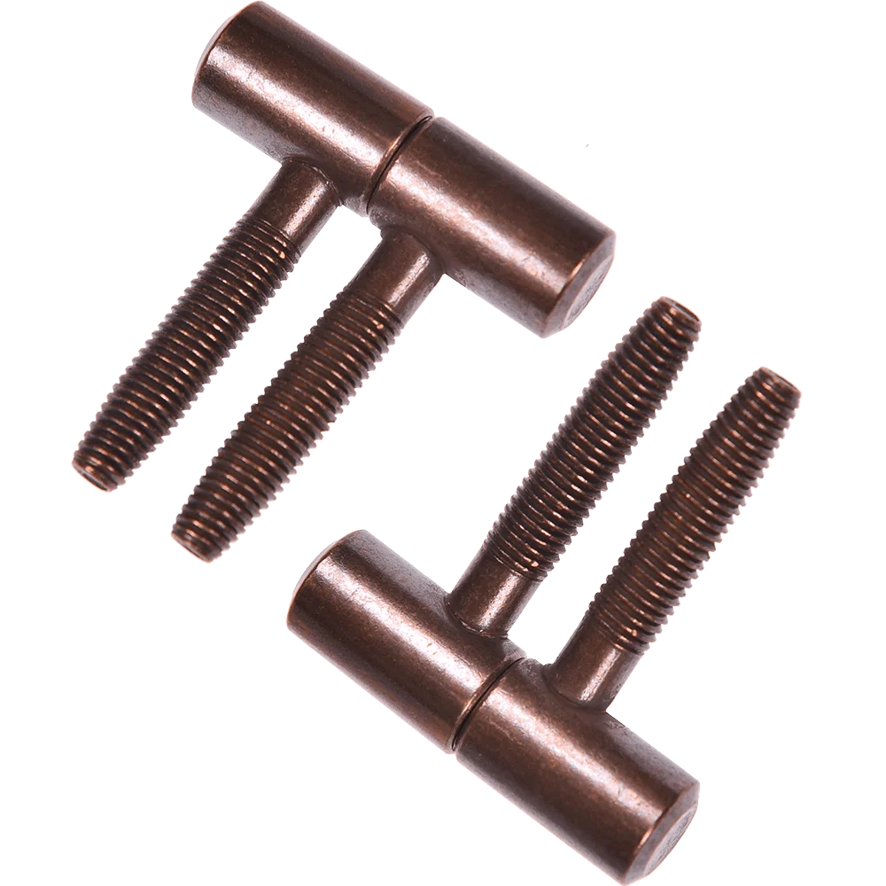 Balama 2 tije, otel, cupru antic, 14 x 48 mm, set 2 BUC