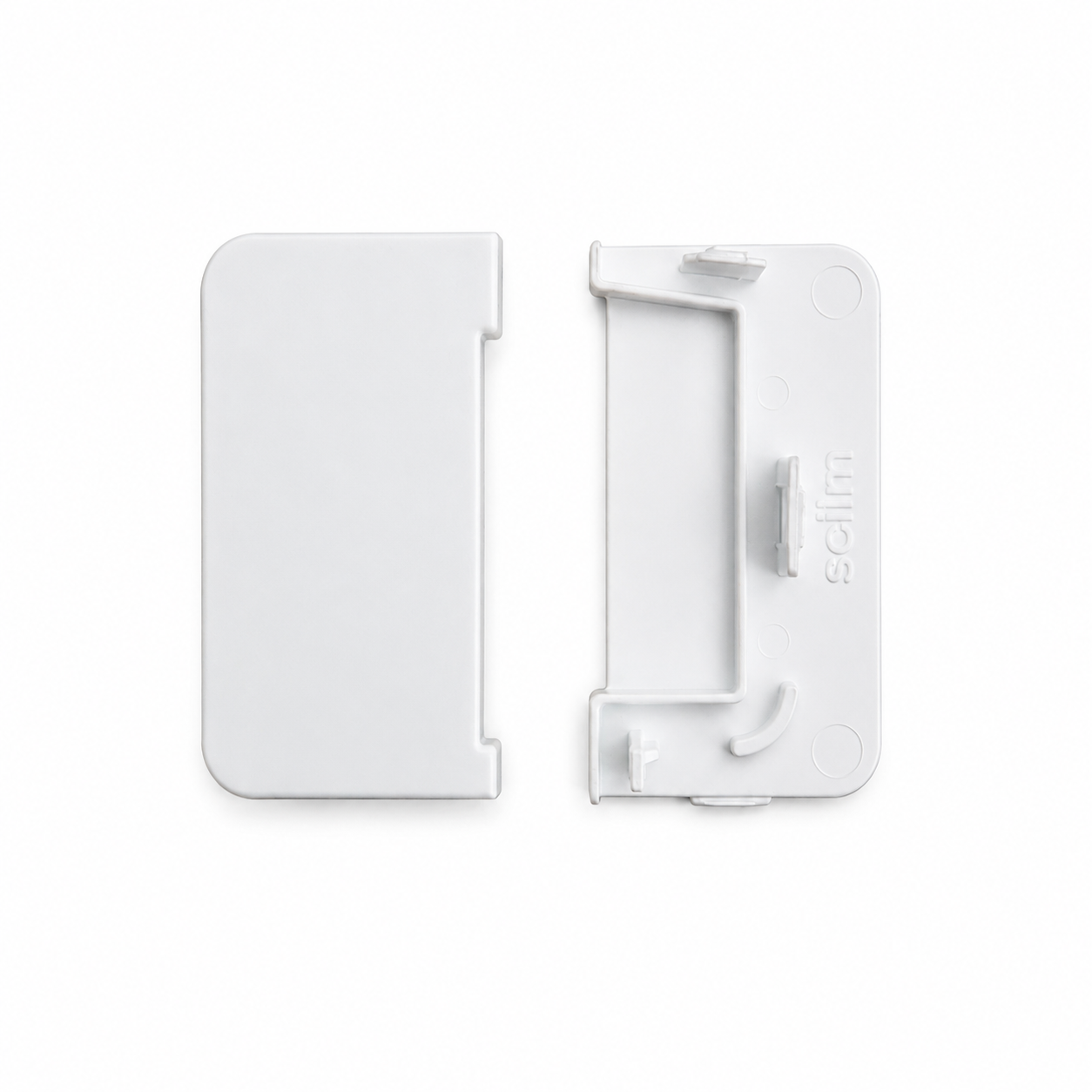 Set terminatie stanga/dreapta profil Gola 8402, plastic, alb