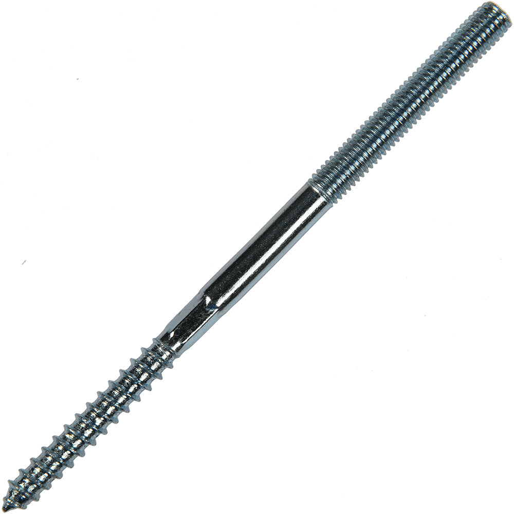 Prezon pentru lemn si metal, otel zincat, M8 x 140 mm, L45/M50