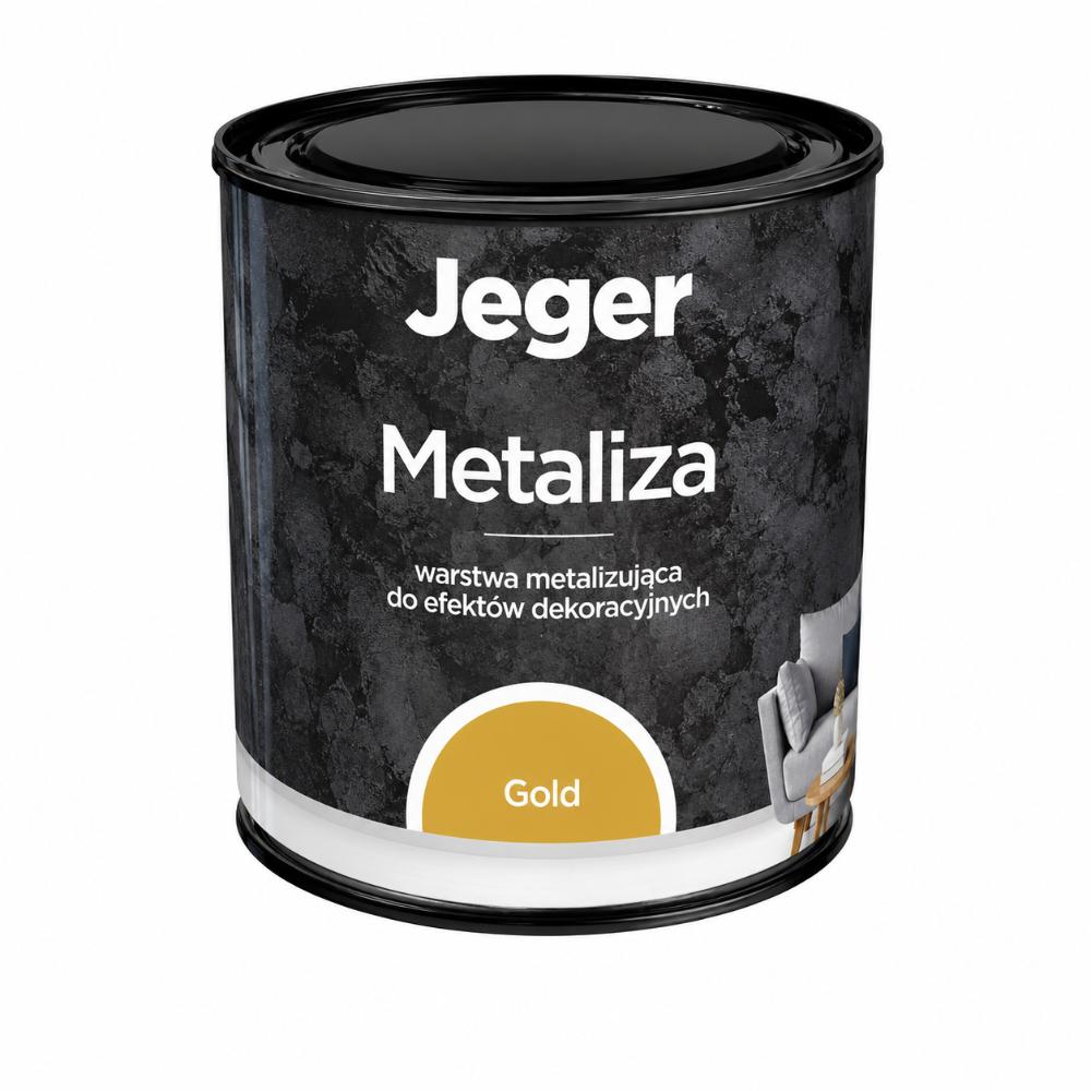 Finisaj metalic decorativ Jeger Metaliza, Gold, 400 ml