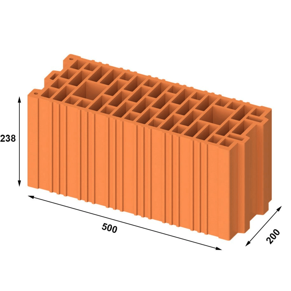 Caramida Leiertherm 20 NF, 500 x 200 x 238 mm