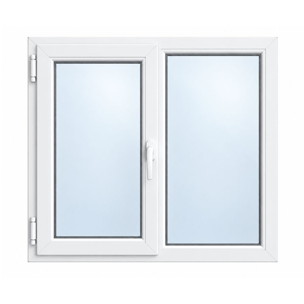 Fereastra PVC Klass, 4 camere, deschidere simpla, stanga, alb, 100 x 120 cm