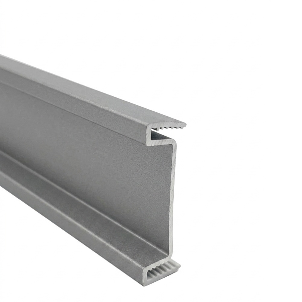 Profil Gola 8402, orizontal/vertical, plastic, gri, 3 m