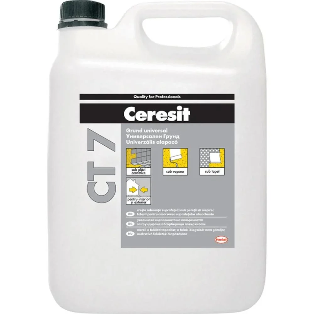 Grund universal Ceresit CT 7, interior/exterior, 5 L