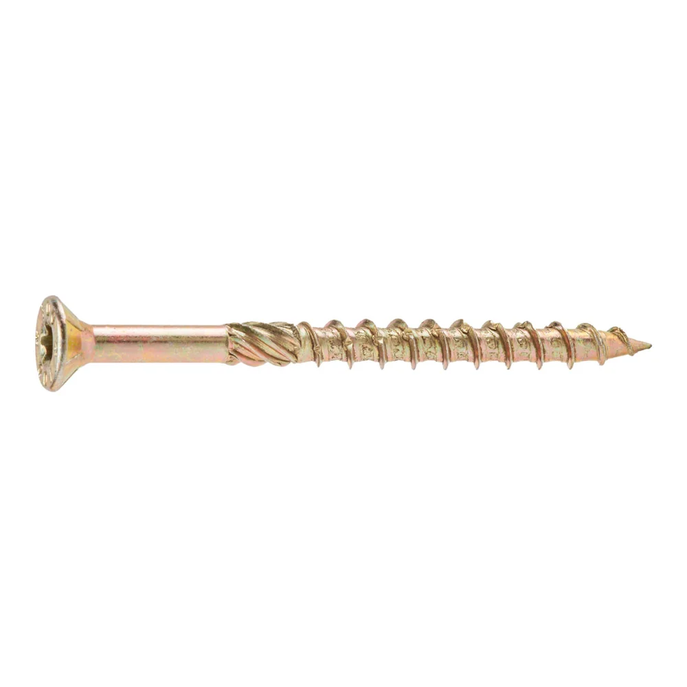 Surub dulgherie cap inecat tip Fast, otel zincat galben, TX30, 6 x 160 mm