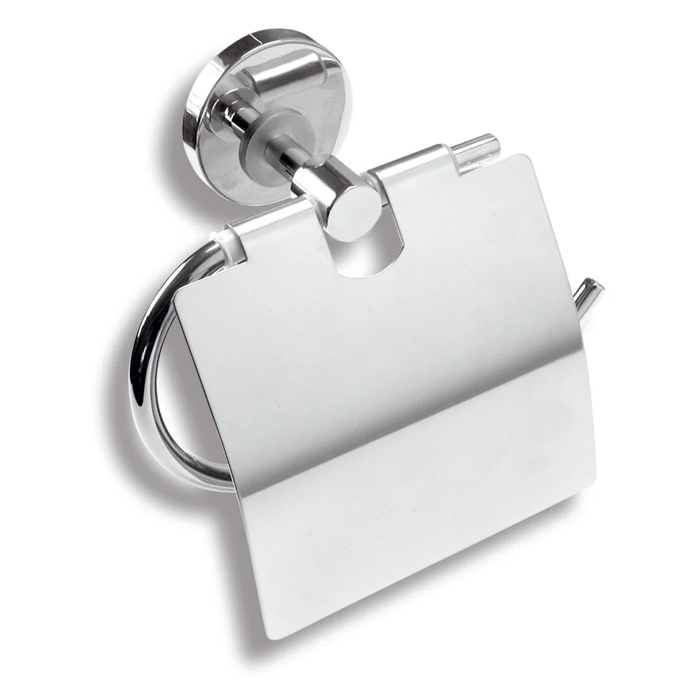 Suport hartie igienica Ferro Mephisto 6838.0, metal, argintiu, 12.2 x 15.8 x 6.5 cm