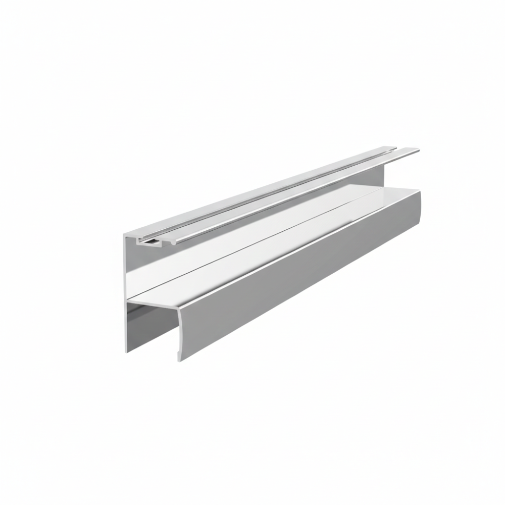 Profil Y cu perie ER 4681, alb mat, 3 m