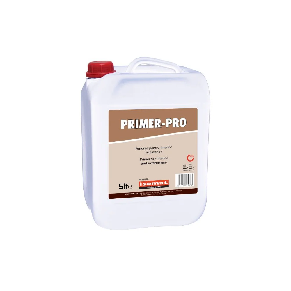 Amorsa vopsea lavabina Isomat Primer Pro, interior, 5 l