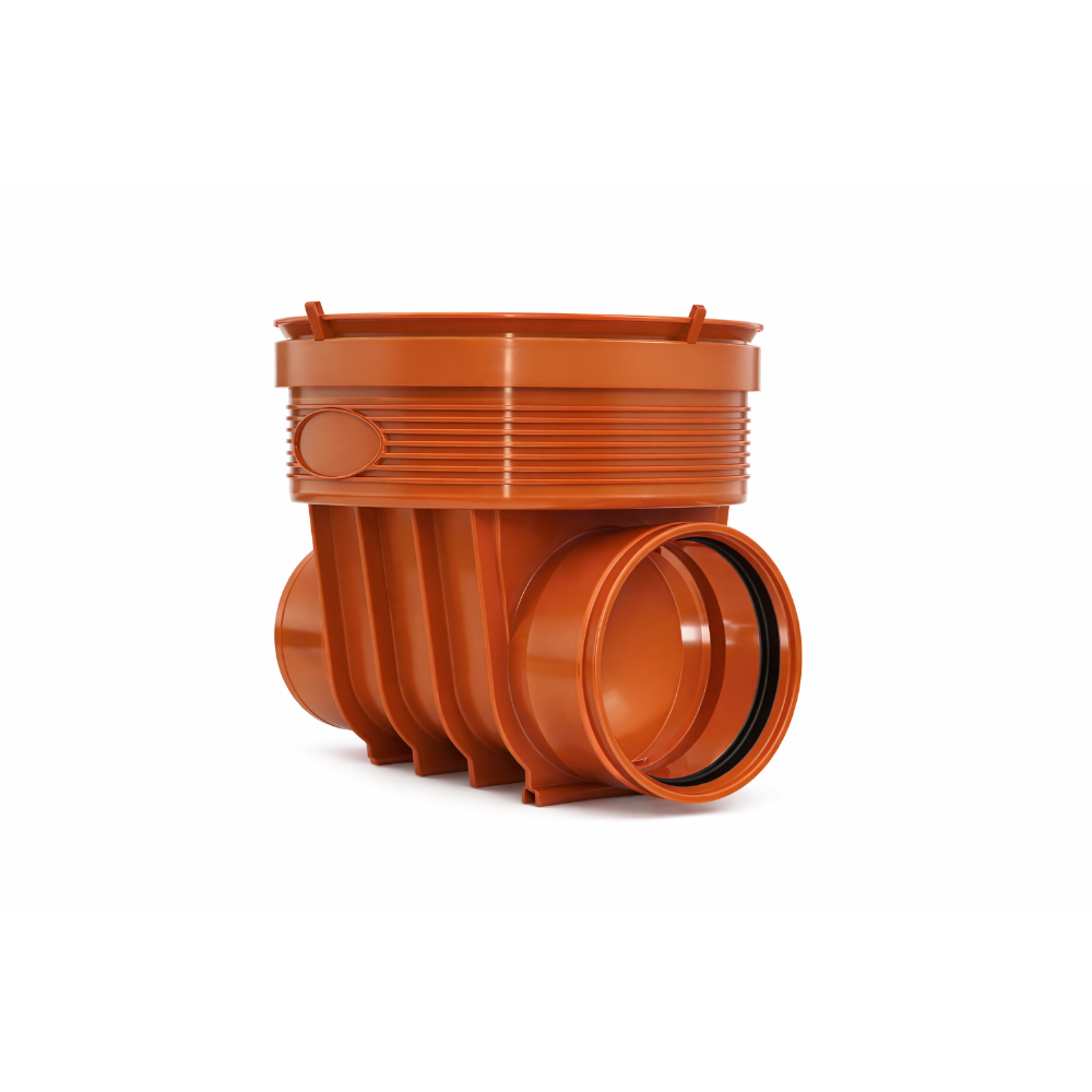 Baza camin trecere Valrom, 1 in/1 out, PP, D315 mm, dn 160 mm