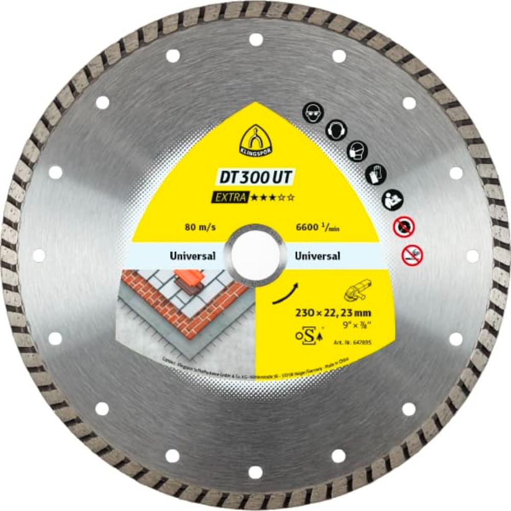 Disc Diamantat pentru beton si ceramica Klingspor DT 300 UT Extra, 115 x 1.9 x 22.23 mm