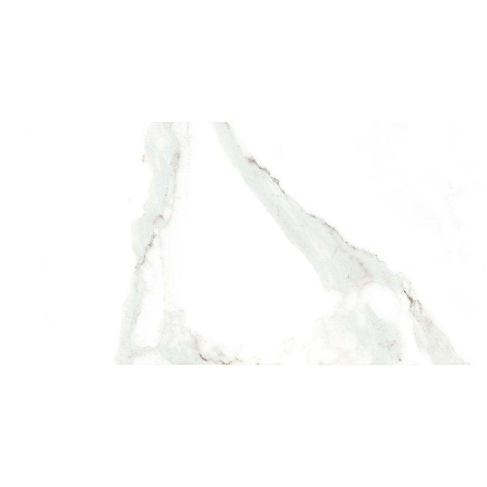 Faianta baie Kai Delphi White, alb, lucios, aspect de marmura, 50 x 25 cm