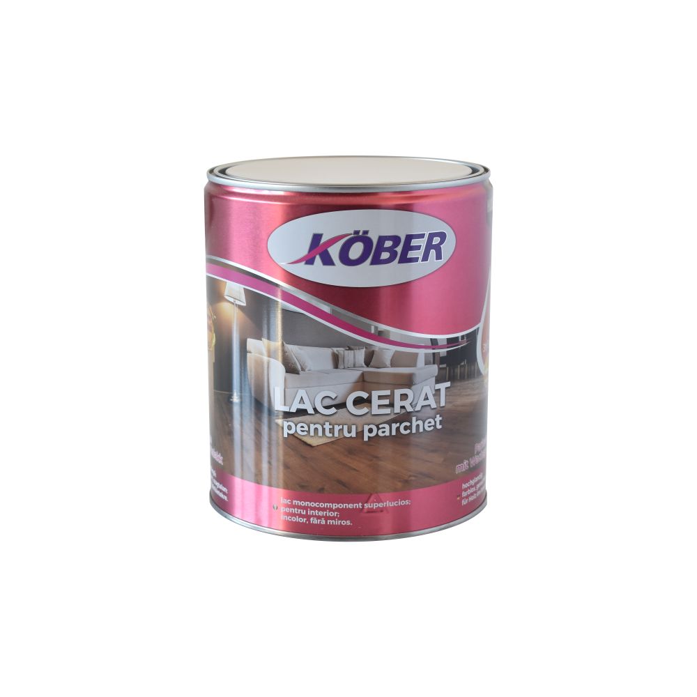 Lac cerat pentru parchet Kober L5310, monocomponent, uscare rapida, 4 L