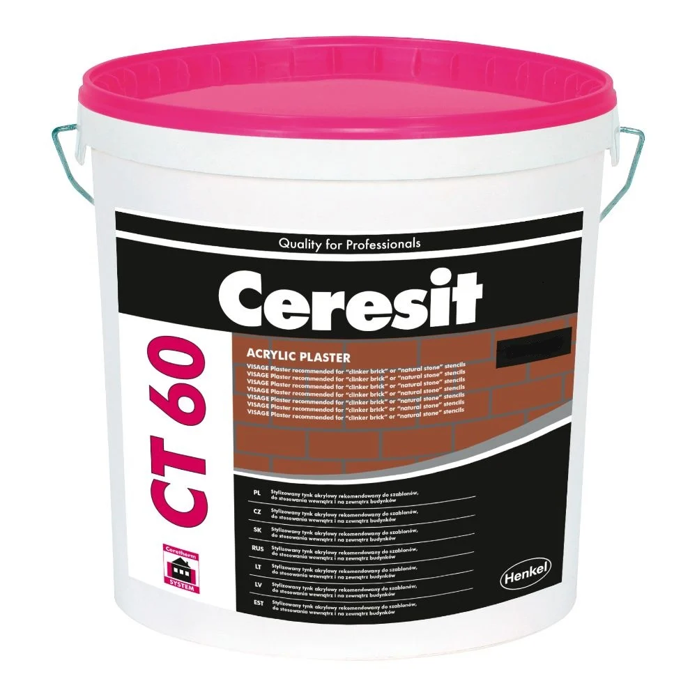 Tencuiala decorativa pentru interior si exterior Ceresit CT 60 London Brick, acrilica, 25 kg
