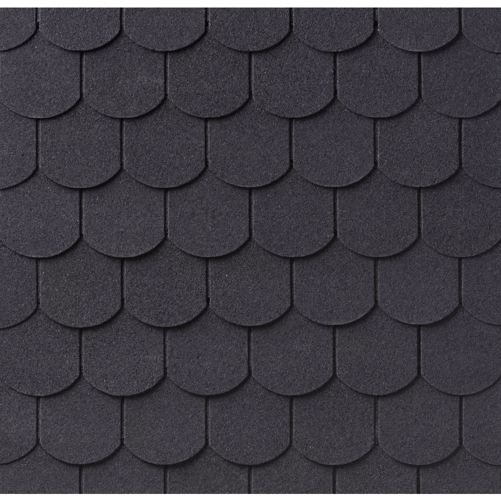 Sindrila bituminoasa forma solzi, negru, grosime 2.8 mm, 2.61 mp