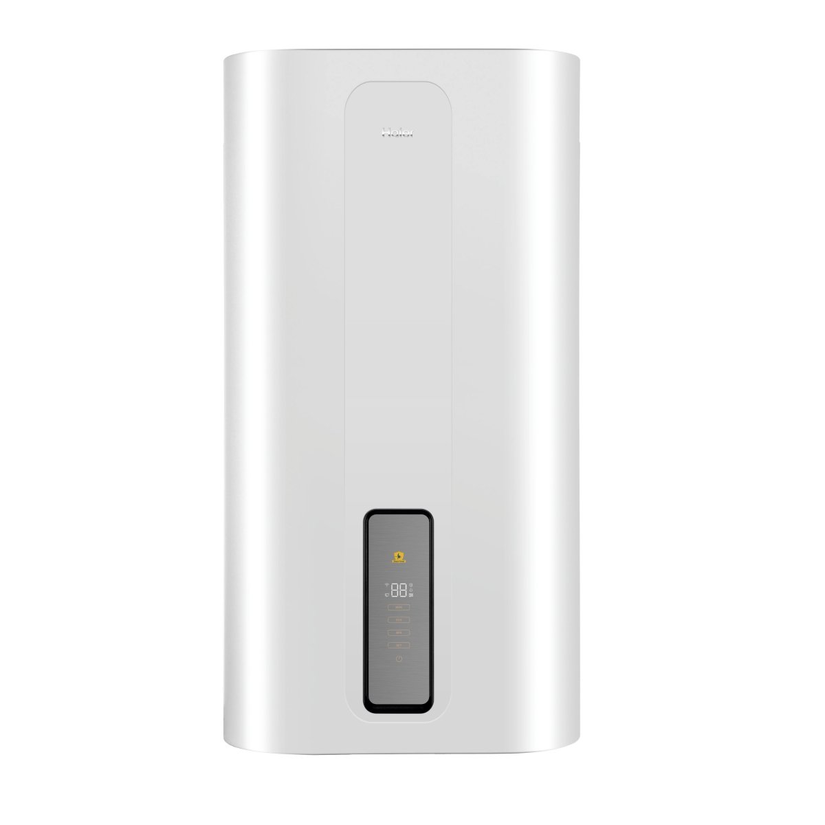 Boiler electric flat 100 l Haier ES100V-TF7W, 2 x 1500 W, montaj mural, 2 rezervoare, protectie umiditate IPX4, alb, 41 kg, 530 x 320 x 1312 mm