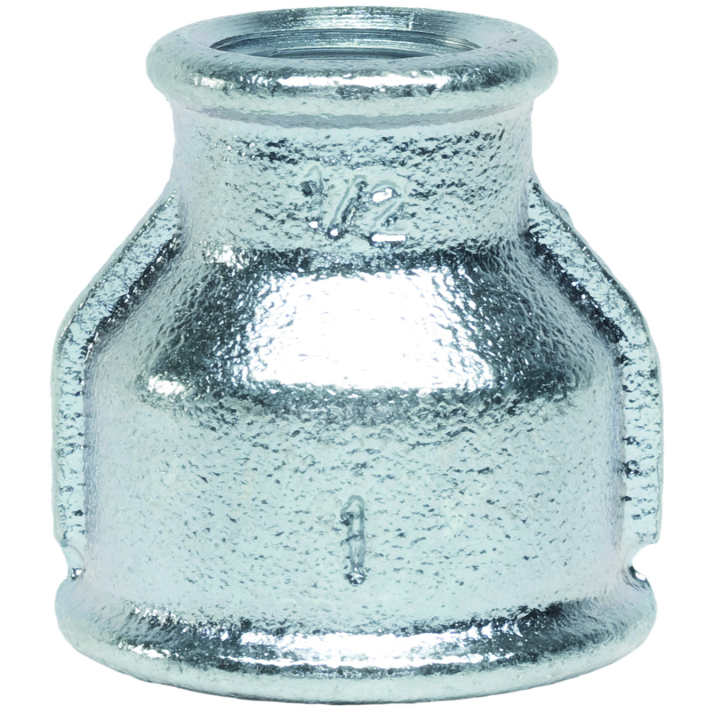 Mufa redusa Gebo, filet interior-interior, fonta zincata, 1 1/4 x 3/4