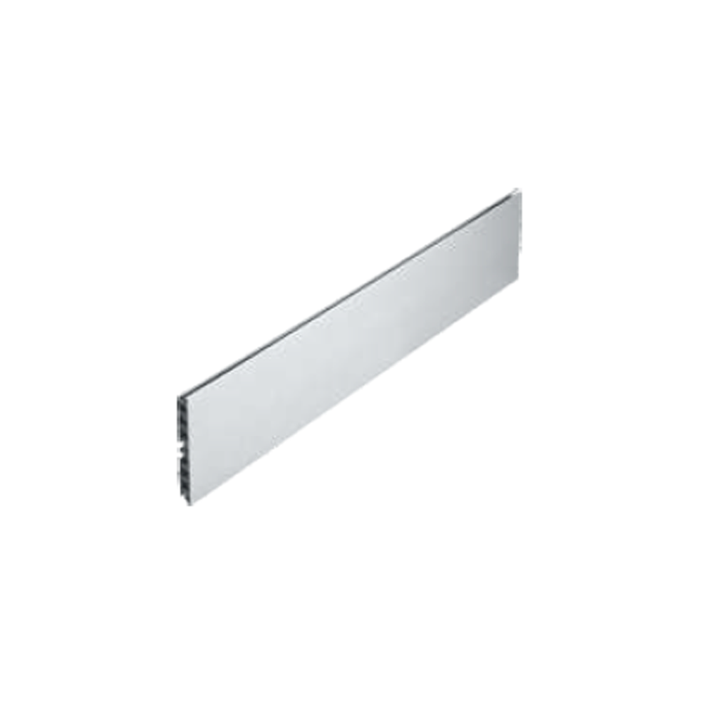 Plinta din PVC cu finisaj aluminiu lucios, L 4 m, H 150 mm