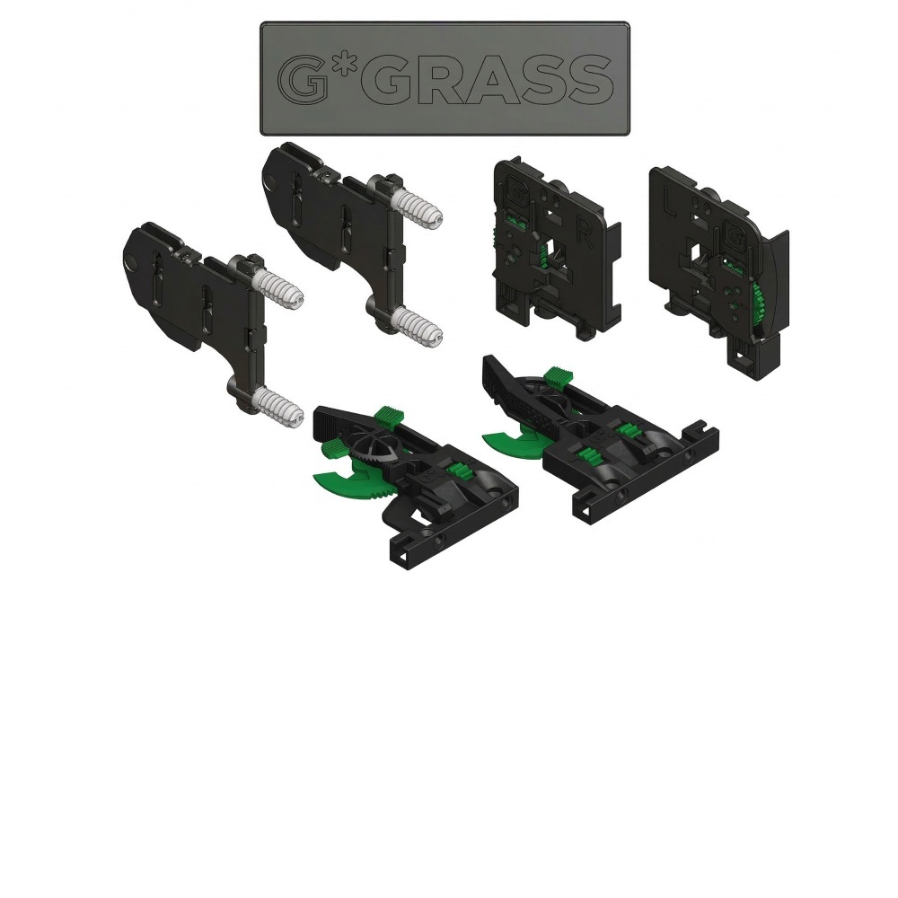 Set accesorii Grass Vionaro V8 5D, plastic, negru, 7 bucati
