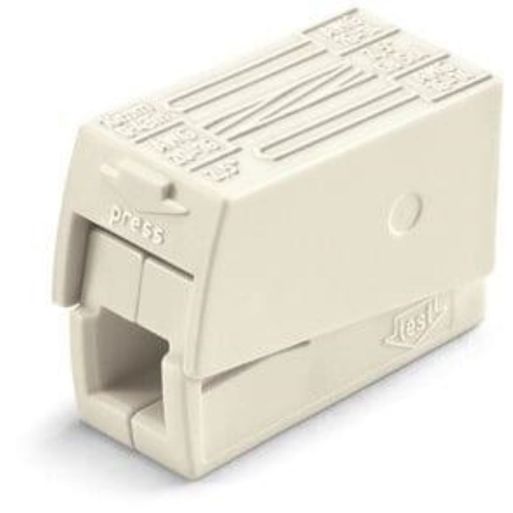 Conector imbinare Push Wire Wago 224-112, pentru iluminat, 3 x 2.5 mmp, 100 bucati/set