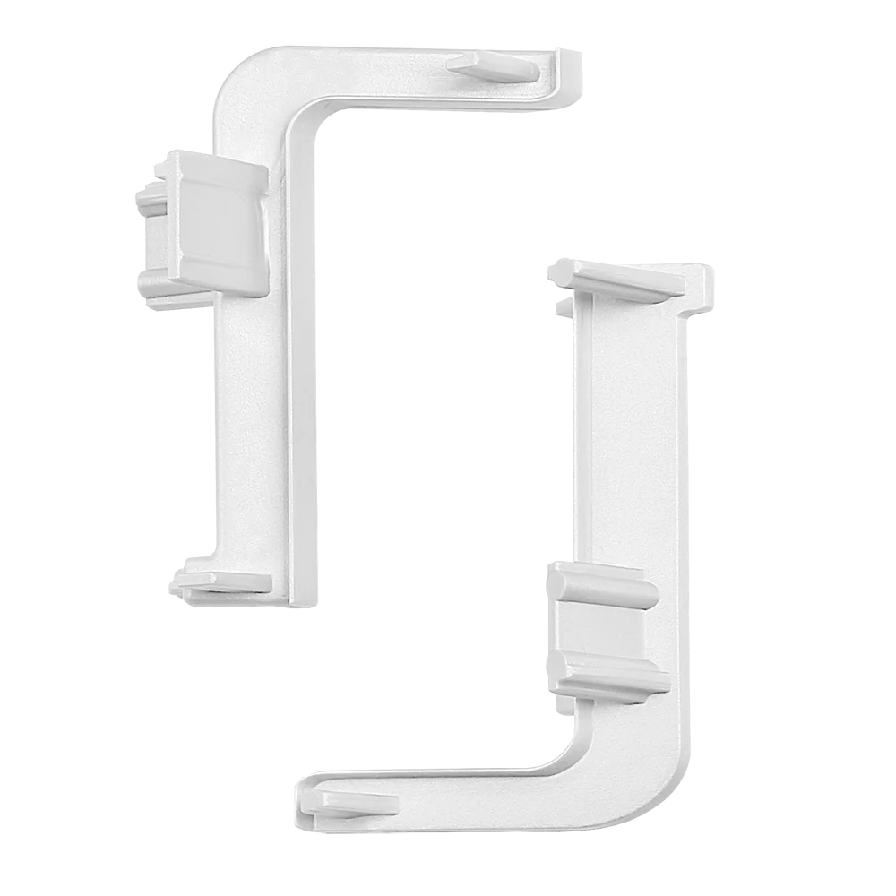 Set colt interior si exterior orizontal Gola, plastic, alb 8006, 8 cm