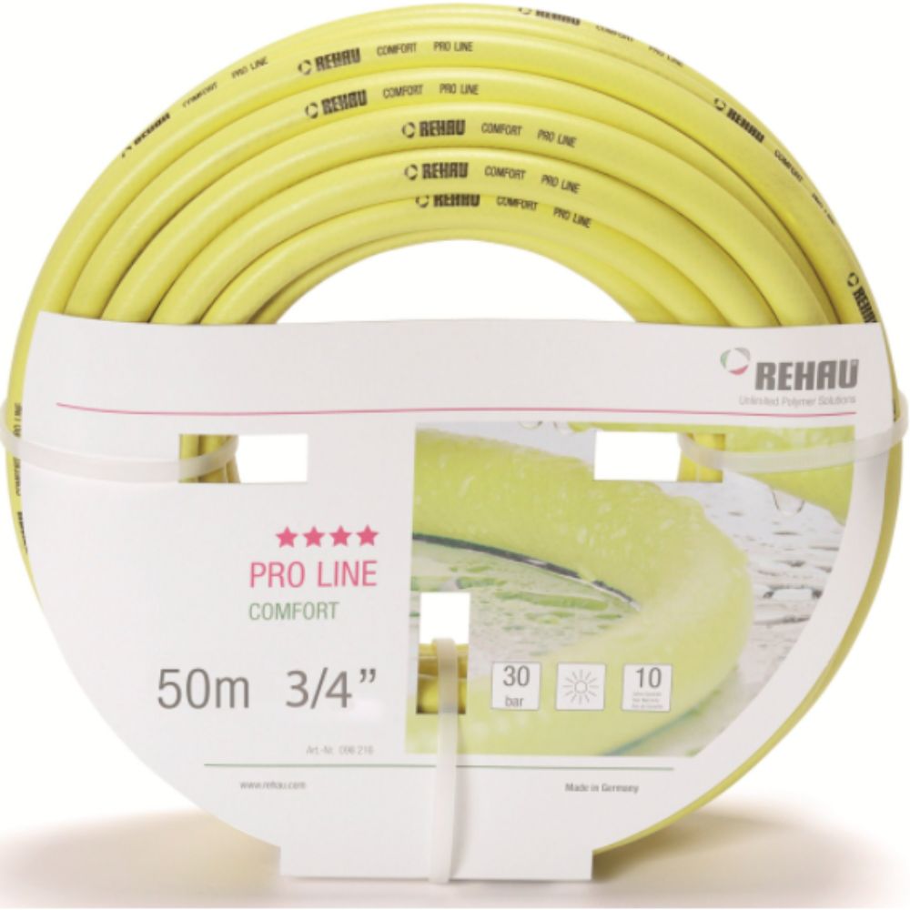 Furtun Rehau Po Line 3/4, cauciuc, 50 m, galben