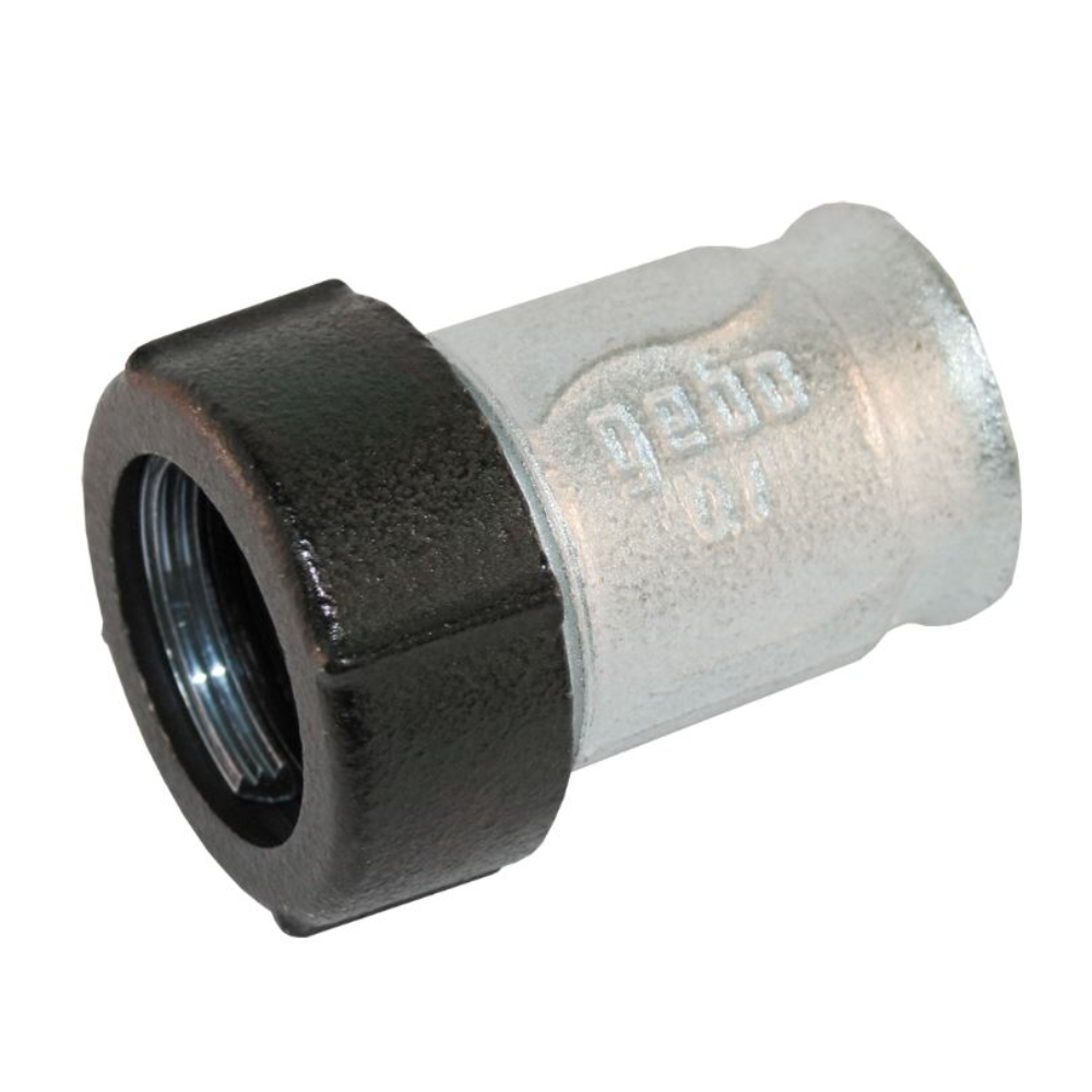 Mufa rapida Gebo, QI-filet interior, fonta zincata, 1 1/4
