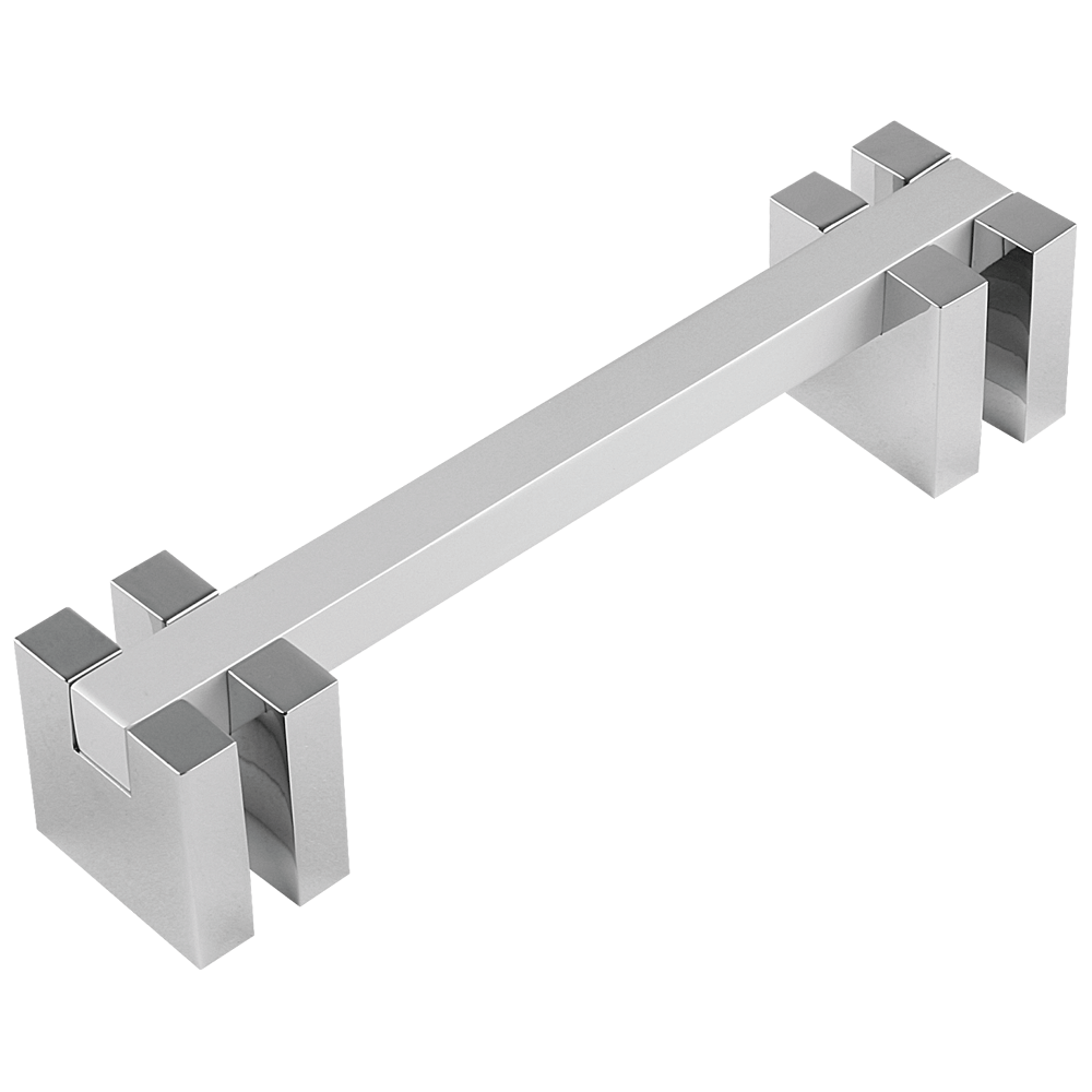 Maner mobila cu terminatii din aluminiu, FA 23608, crom/ crom mat, 192 mm