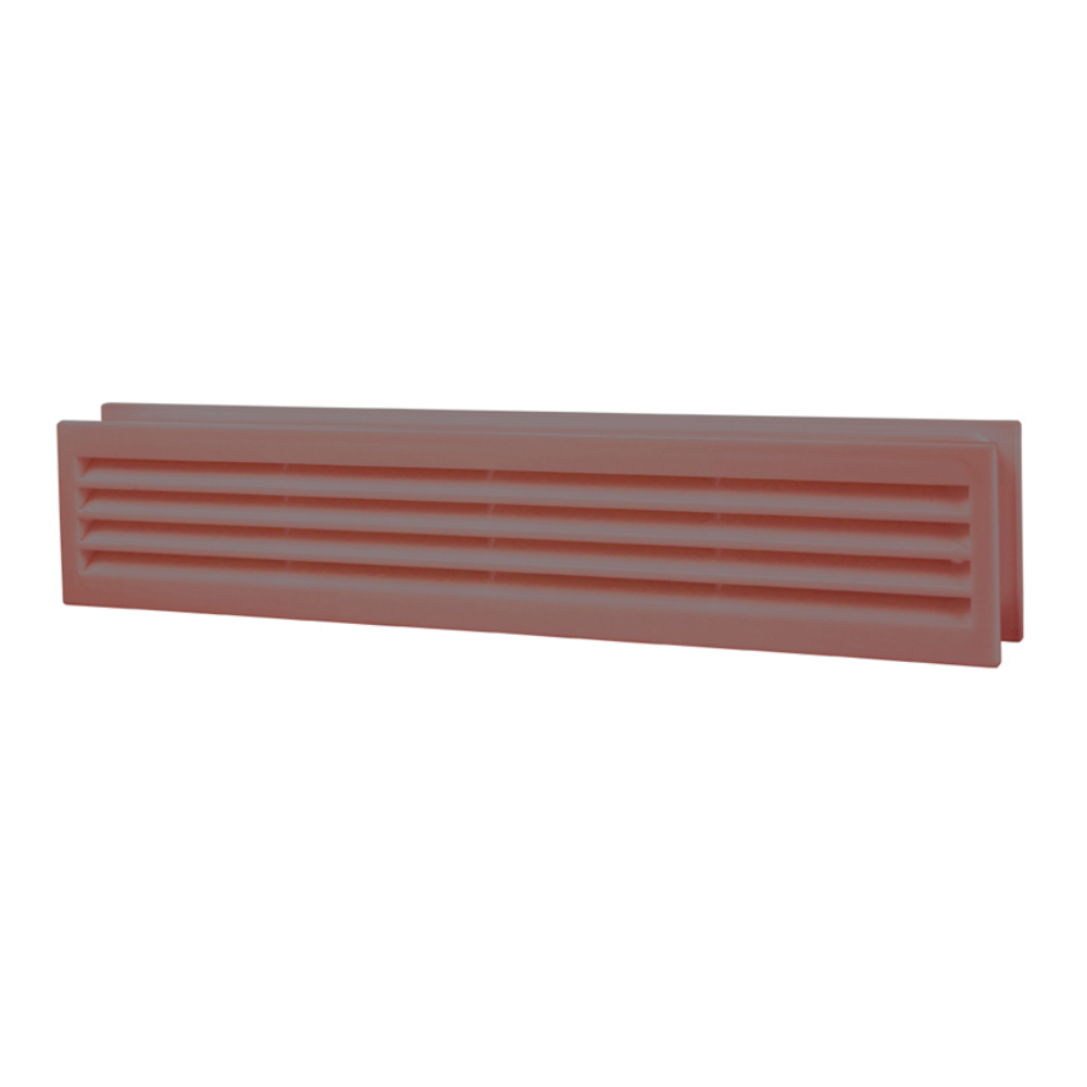 Grila dubla de usa Vents, plastic, maro, 430 x 80 mm