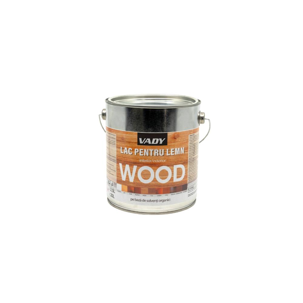 Lac alchidic Vady pentru lemn, nuc, 2,5 L