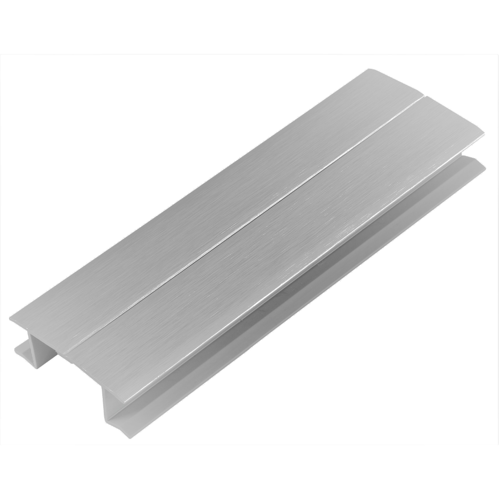 Accesoriu Multicorner, pentru cuplare plinta PVC cu folie din aluminiu, aluminiu mat, H 120 mm