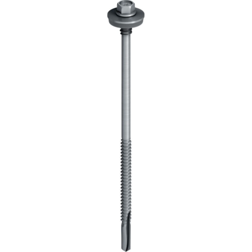 Surub autoforant pentru panou sandwich, 5.5/6.3 x 122 mm, RAL 9002, 100 bucati/cutie