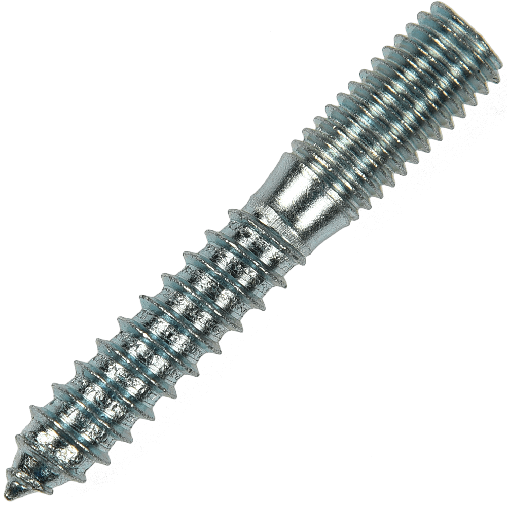 Prezon pentru lemn si metal, otel zincat, M10 x 50 mm, L35/M15