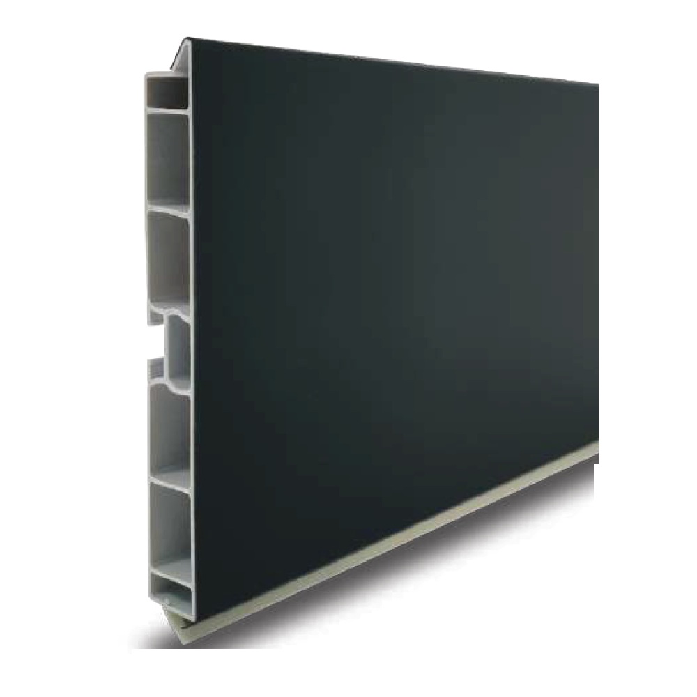 Plinta PVC cu folie de transfer, negru, 150 mm x 4 m
