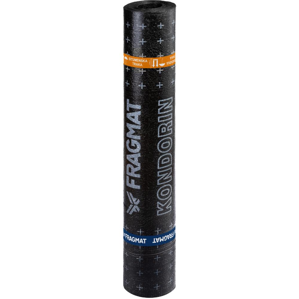 Membrana bituminoasa Kondorin PG 4kg/mp, armatura din poliester, finisaj cu film PE, 10 mp/rola