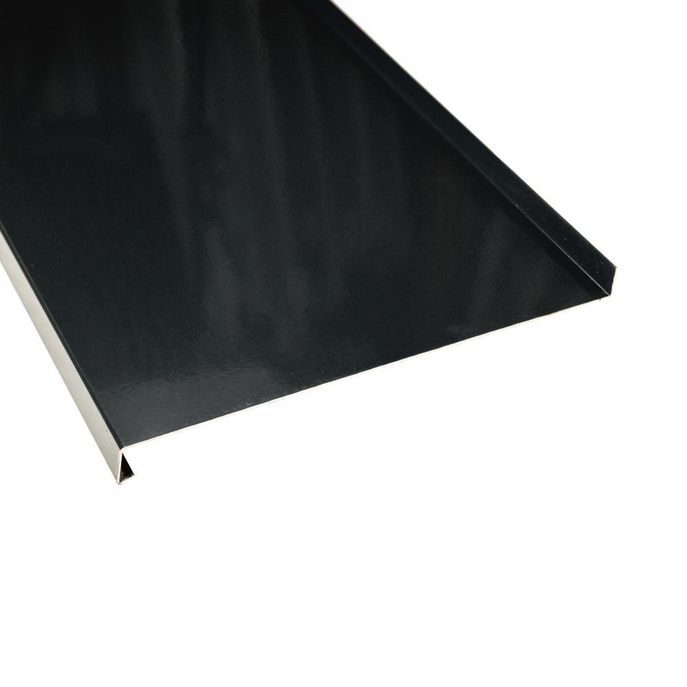 Glaf din aluminiu, antracit, 300 x 25 cm