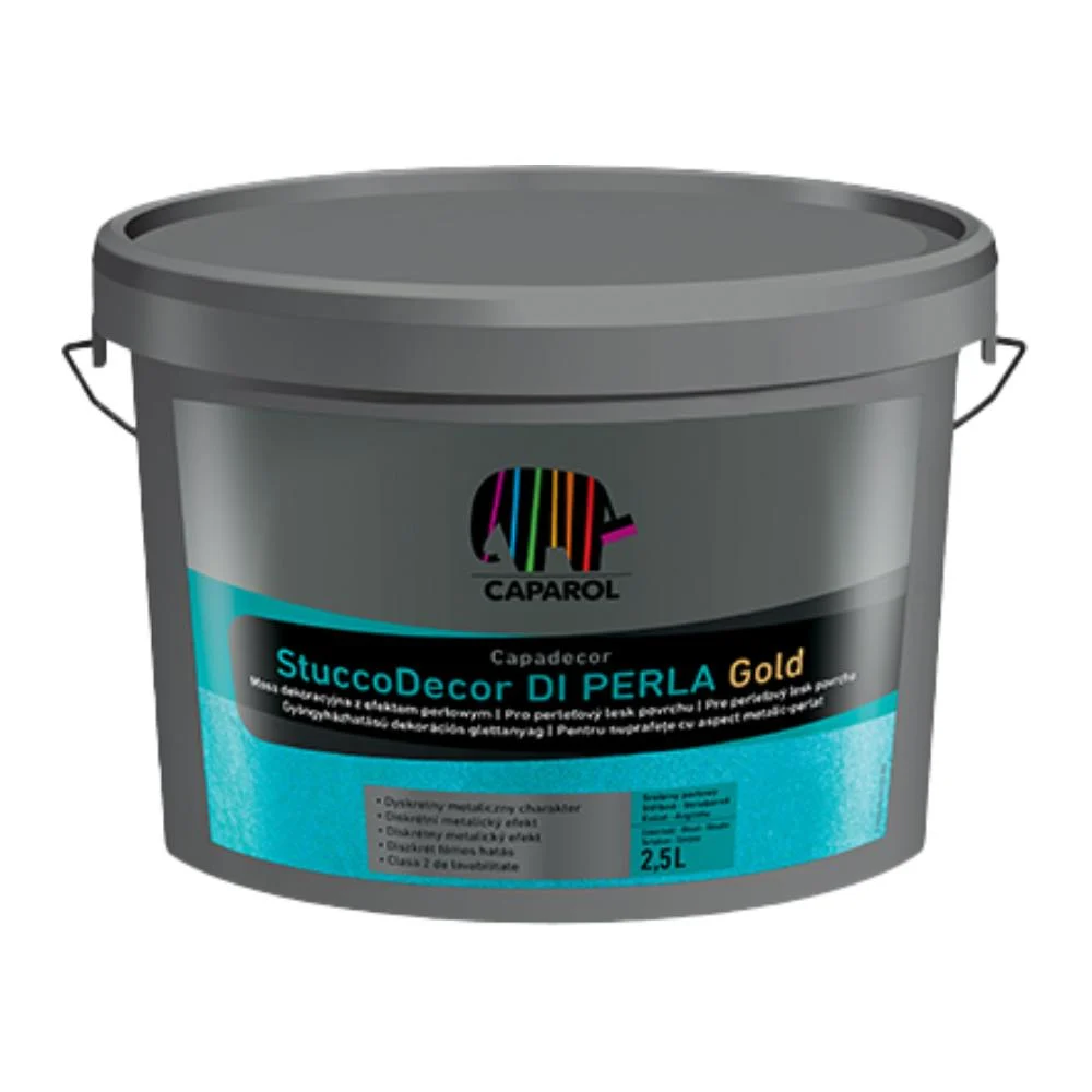 Masa de spaclu decorativa StuccoDecor, auriu, 2,5 l