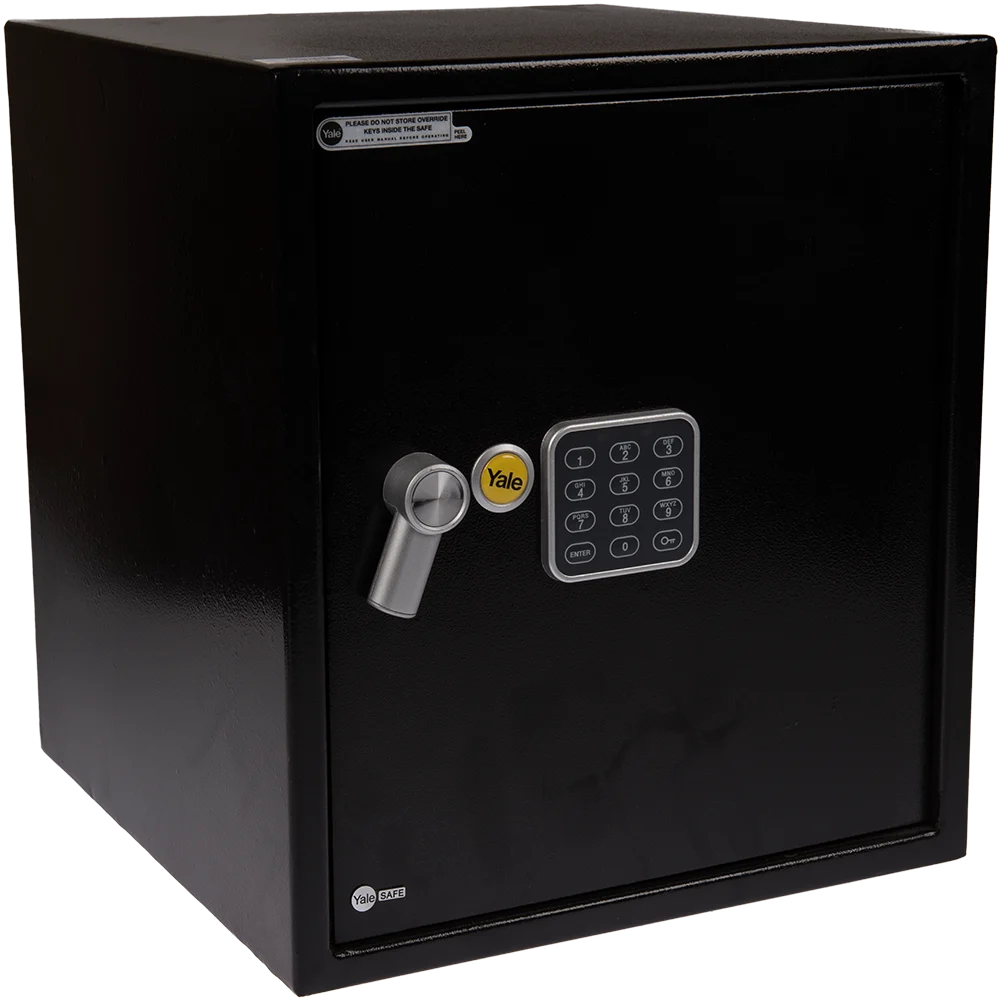 Seif standard birou, Yale, electronic, negru, 390 x 350 x 360 mm