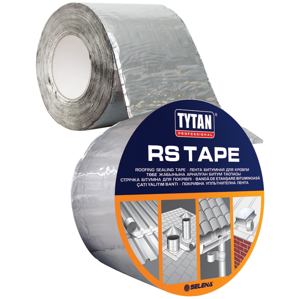 Banda bituminoasa pentru acoperis Tytan RS TAPE, aluminiu, bitum, rezistenta UV, 15 cm x 10 m